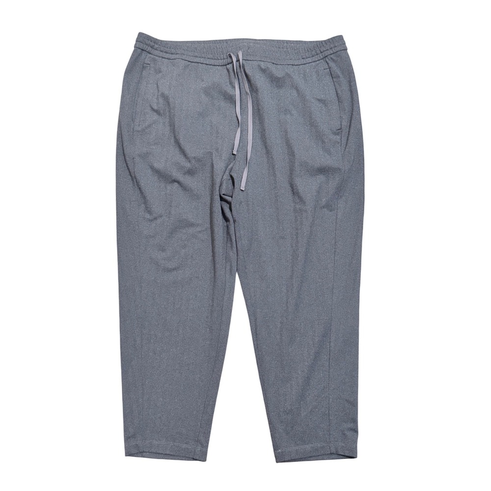 Eileen Fisher Women's XL Grey Herringbone Cropped Drawstring Pants